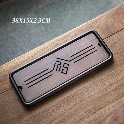 chińska taca na herbatę z litego drewna Zestaw do herbaty Kung Fu Rzeźbiony stół Typ szuflady Przechowywanie Odpływ Deska Vintage Home Decor