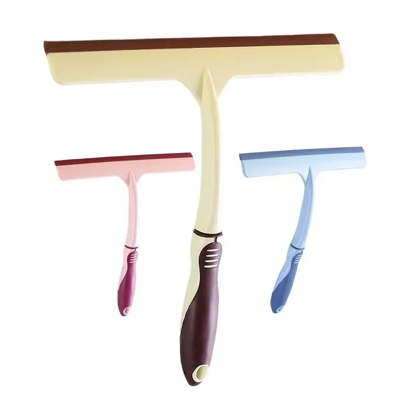 

Скребок силиконовый для стекла душа, длинный держатель, чистящий аксессуар