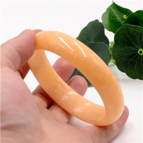 

Natural Yellow Chinese Jade Bracelet Bangle Jewellery Fashion Accessorie Woman Real Jades Bangles Lucky Amulet Bracelets 54-62mm