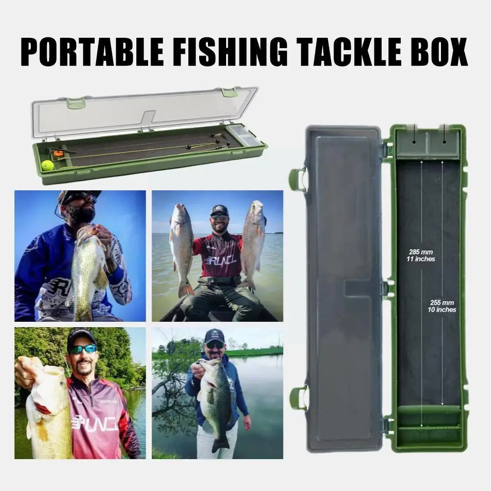 Enlarge 1 Pc Carp Fishing Tackle Box Stiff Hair Rig Board With Pins Rig Carp Tackle Box Box for Fishing R9T8