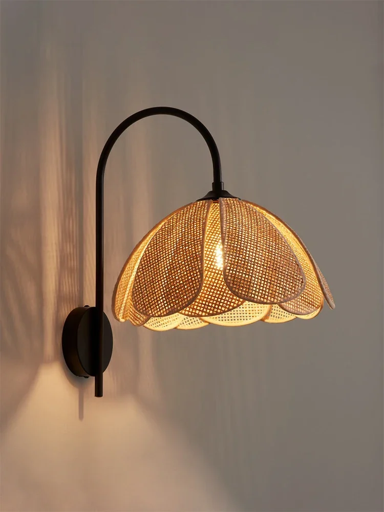 Подвесной светильник Winfordo E27 в японском стиле плетеная лампа из искусственного