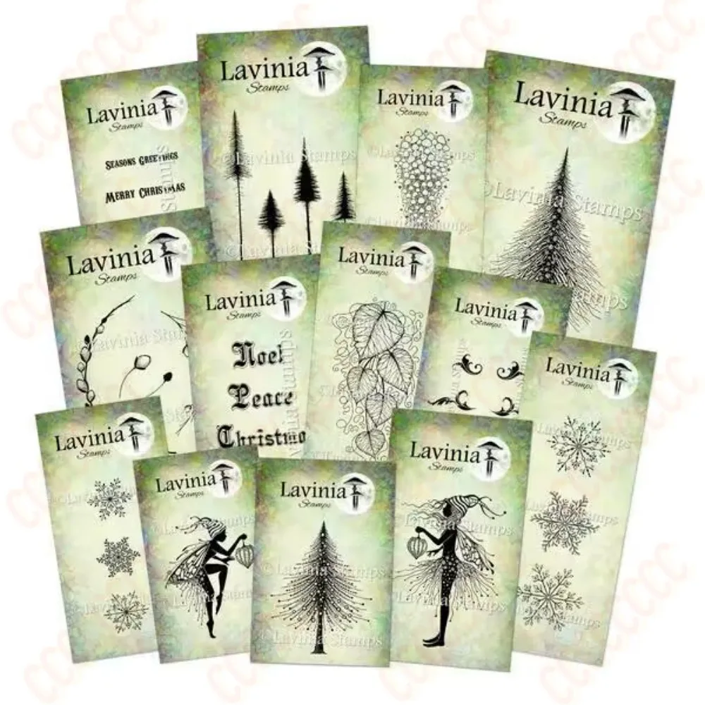 

Christmas Snowflake Tree 2023 New Metal Cutting Dies Clear Stamps Stencil for Making Card Diy Craft Mould Template Decoration