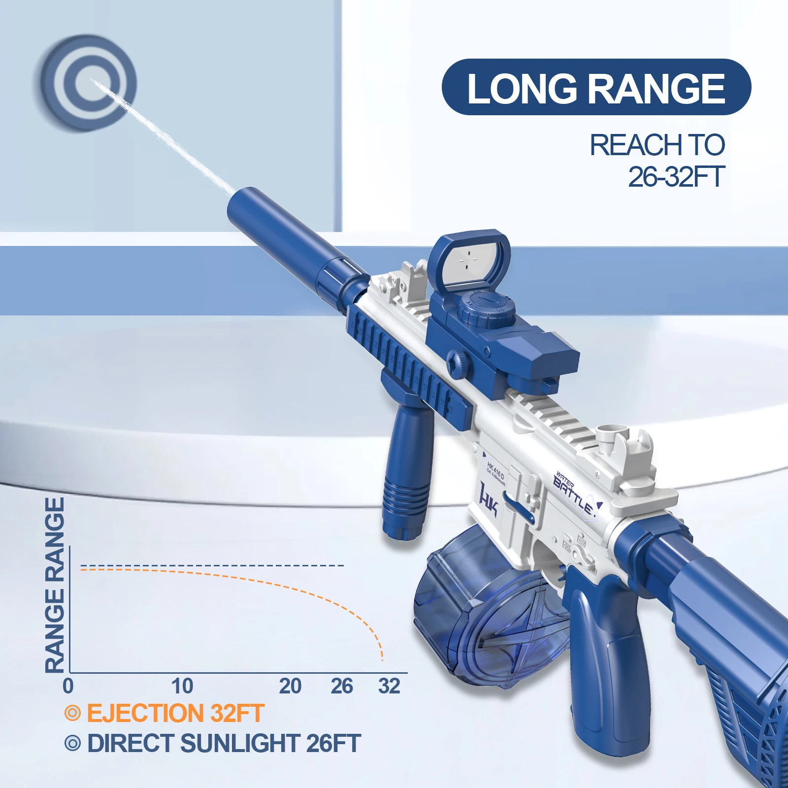 M416 водяной пистолет электрический игрушка автоматический для летних пляжных игр