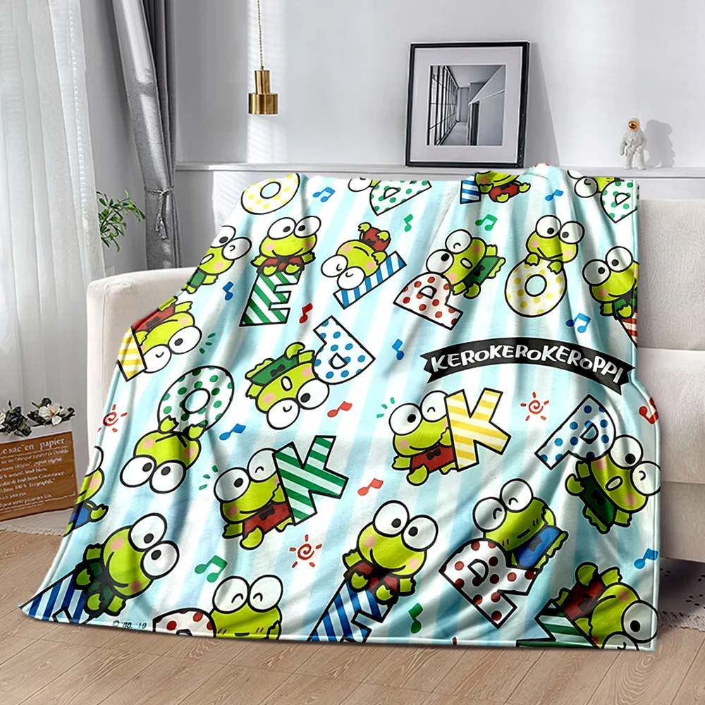 Фланелевое одеяло Sanrio Keroppi 6 размеров