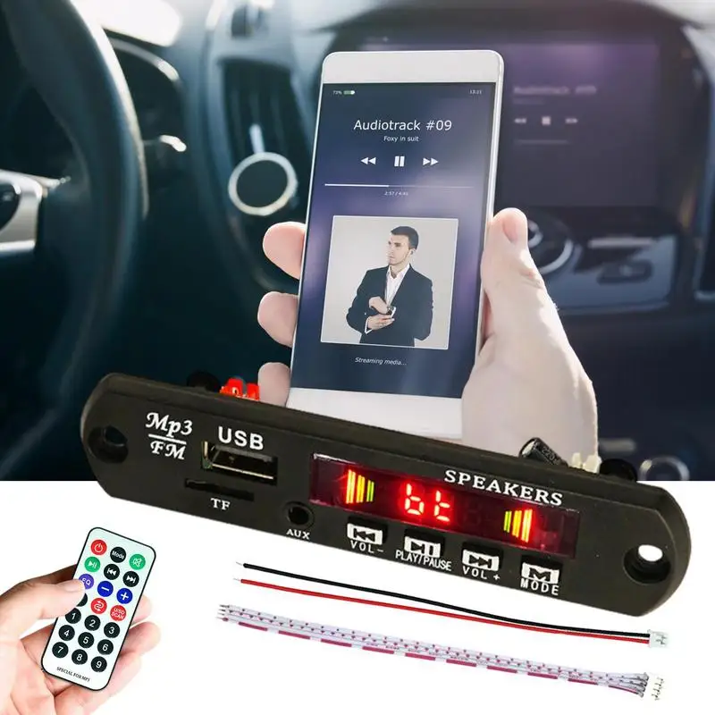 

Усилитель, модуль MP3-плеера, поддержка беспроводной платы редактор 5,0, модуль FM-радио «сделай сам», поддержка TF-плеера, переключение записи вызовов