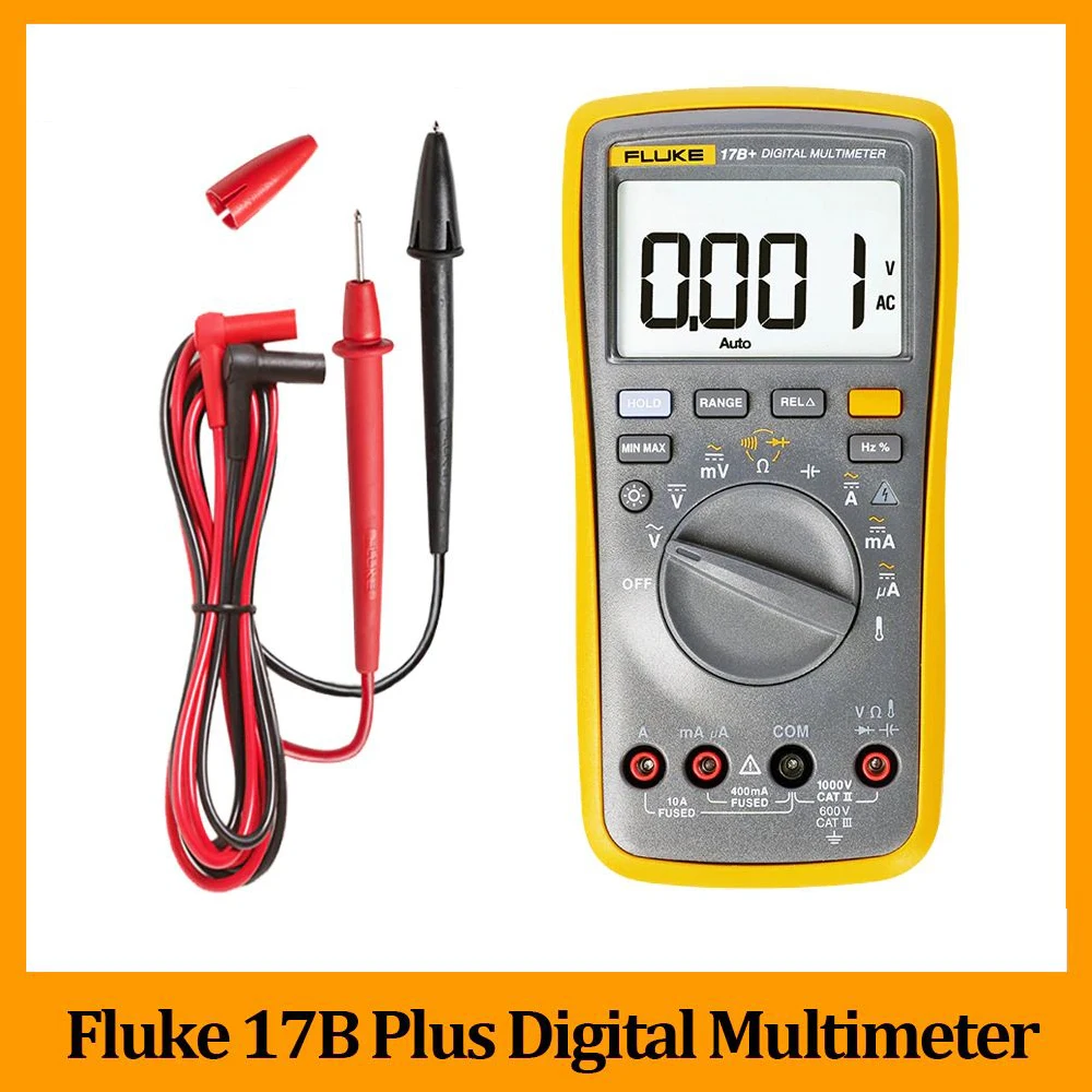 Цифровой мультиметр Fluke 17B Plus профессиональный измеритель напряжения и частоты