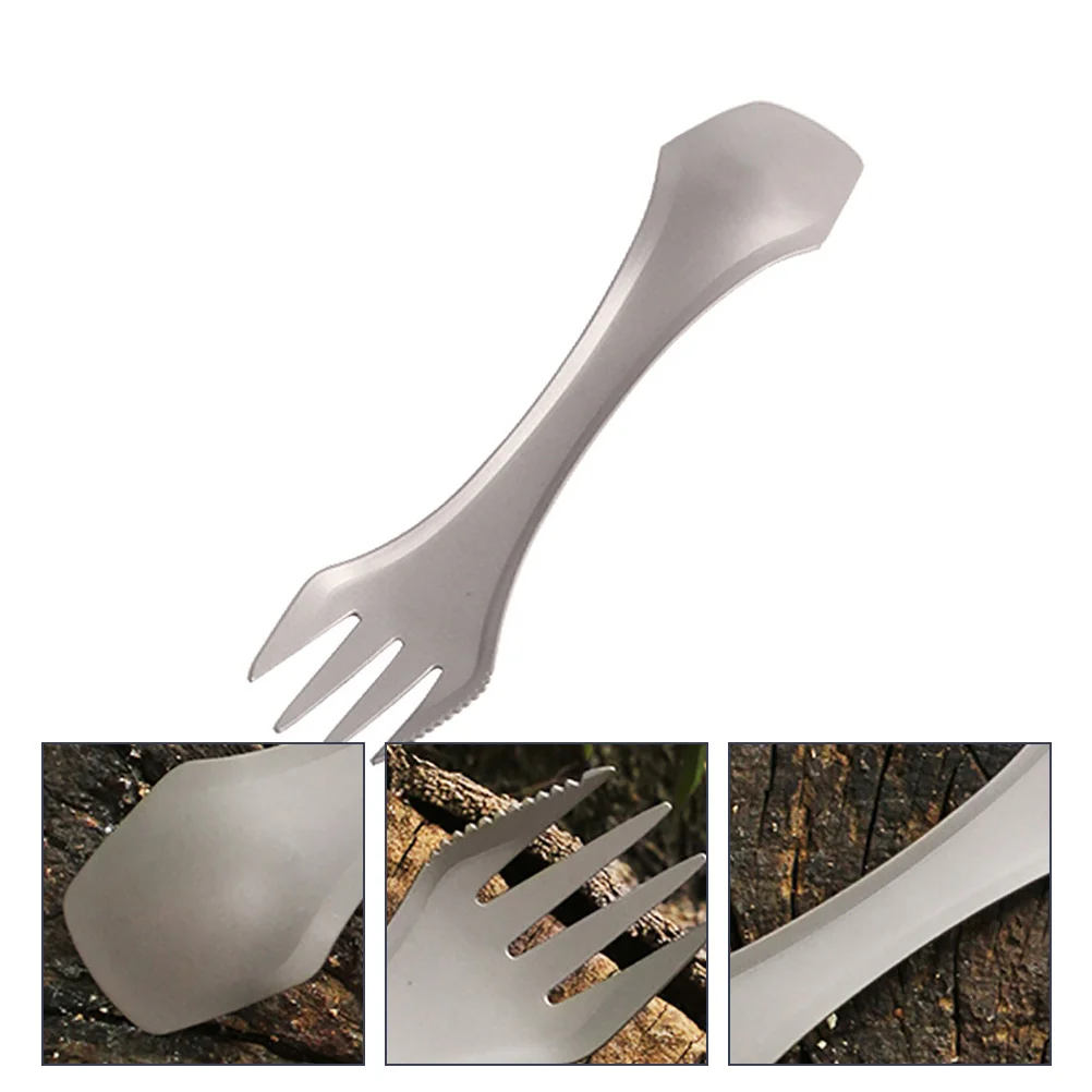 

Camping Spoon Cutlery Utensils Fork Tableware Utensil Flatware Spork Travel Outdoor Tritan Sporks Combo Set Portable Hiking