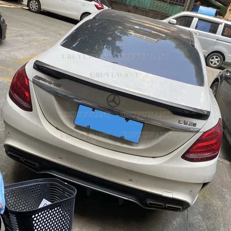 Спойлер для Mercedes W205 C180 C200 C250 C300 C350 C400 C450 C220 4 двери 2015 2016 Carlson Style ABS задний спойлер