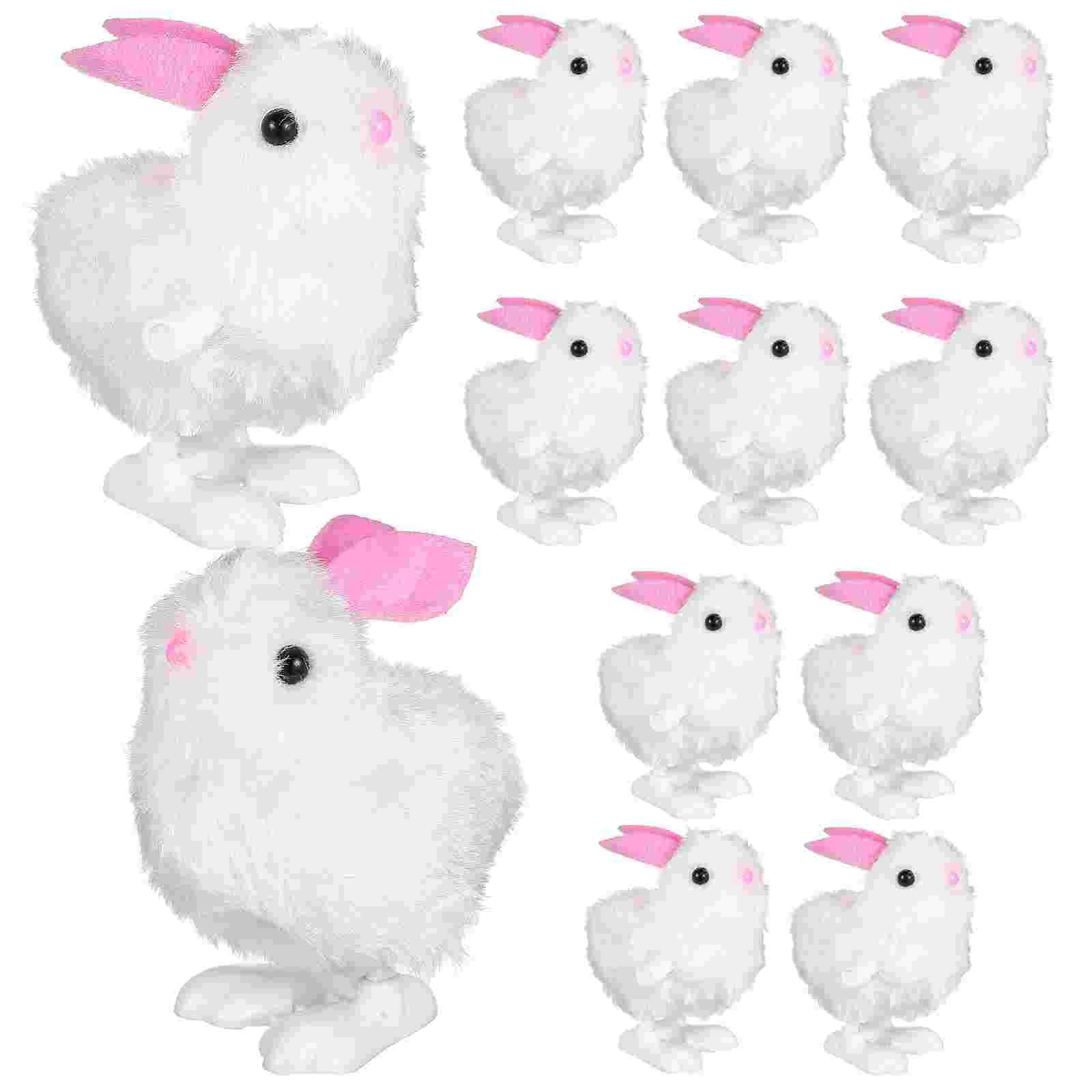 

12 Pcs Kids Party Clockwork Toys Cartoon Wind Up Walking Plastic Jumping Bunny Baby Hair Scrunchies