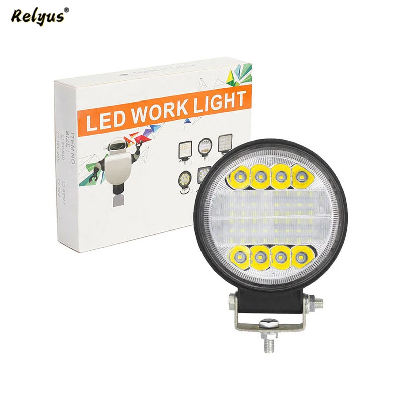 

Новый круглый водонепроницаемый энергосберегающий прожектор 72 Вт из алюминиевого сплава, автомобильные аксессуары