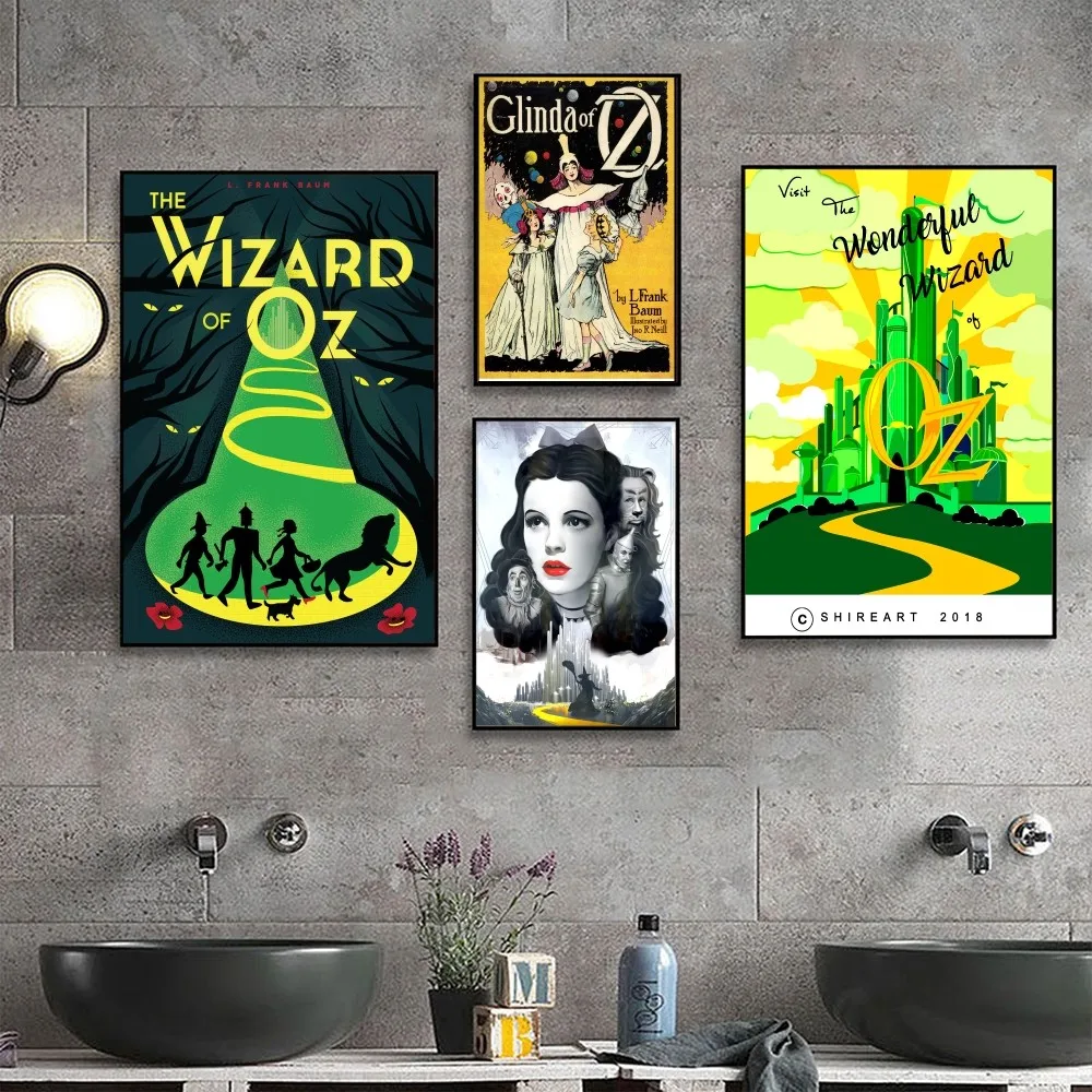 Плакат W-Wizard of O-Oz плакат без рамки крафт-Клубная барная бумага искусство живопись