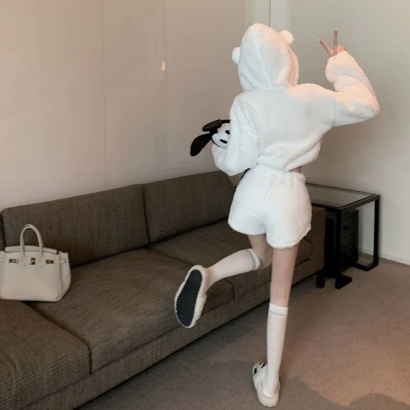 Зимний плюшевый свитер женский тонкий в стиле ретро толстый короткий с высокой