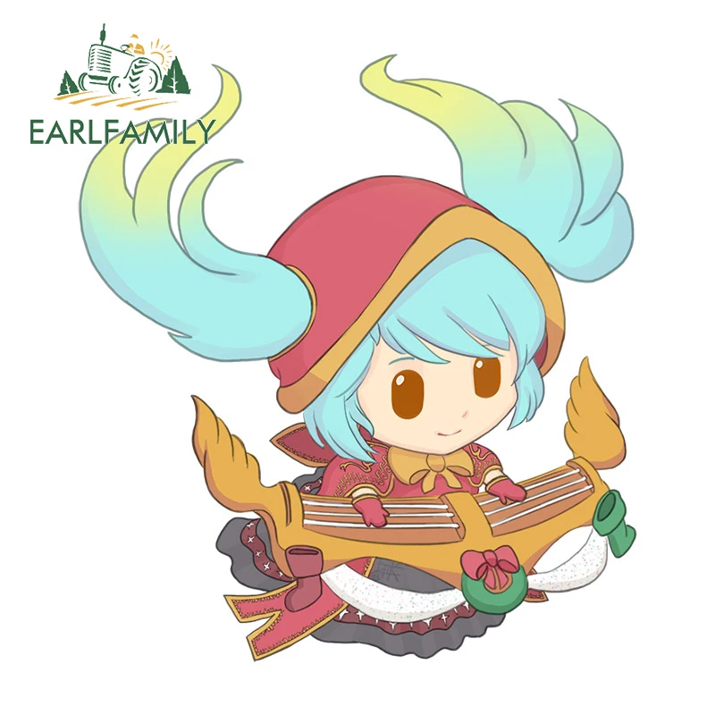 EARLFAMILY, 13 см x 11,9 см, для Лиги дальнозоркости, пивель, автомобильная наклейка, наклейка, Солнцезащитная графика, мультяшная фотография