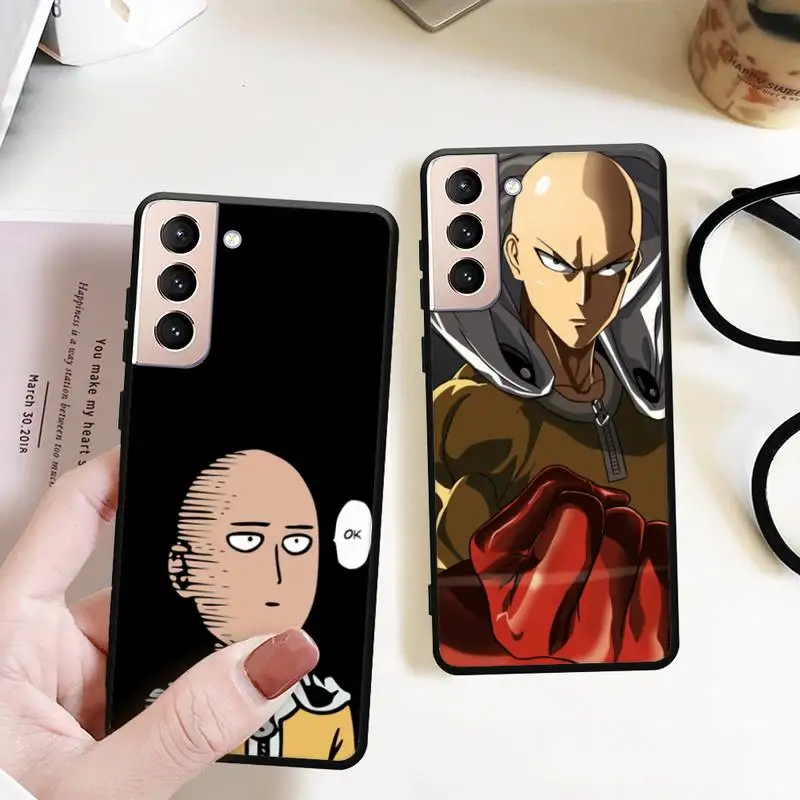 

One-Punch Man Anime Phone Case for Samsung S22 S21 S20 ultra pro plus S10 S9 S8 Note 20 10 Ultra phone Bumper Covers