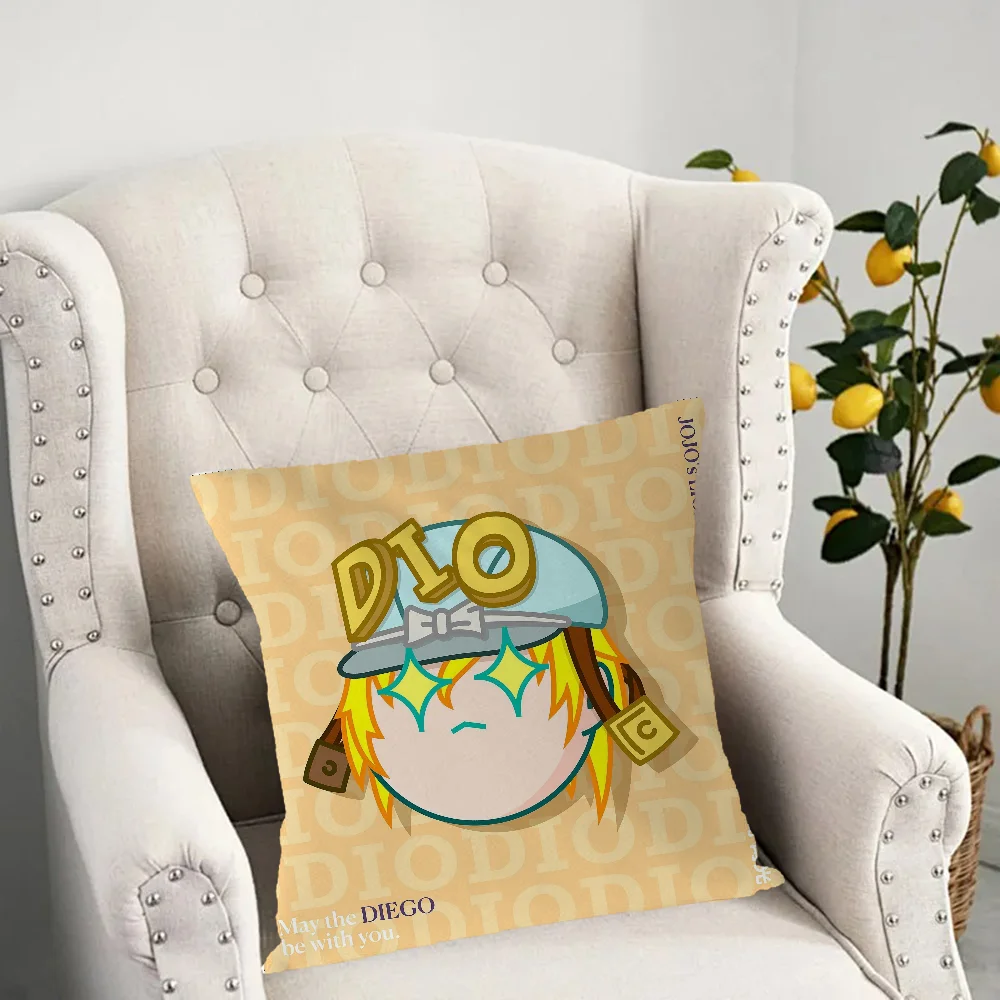 Jojo Персонализированный Чехол Для Подушки Плюшевая Декоративная Квадратная