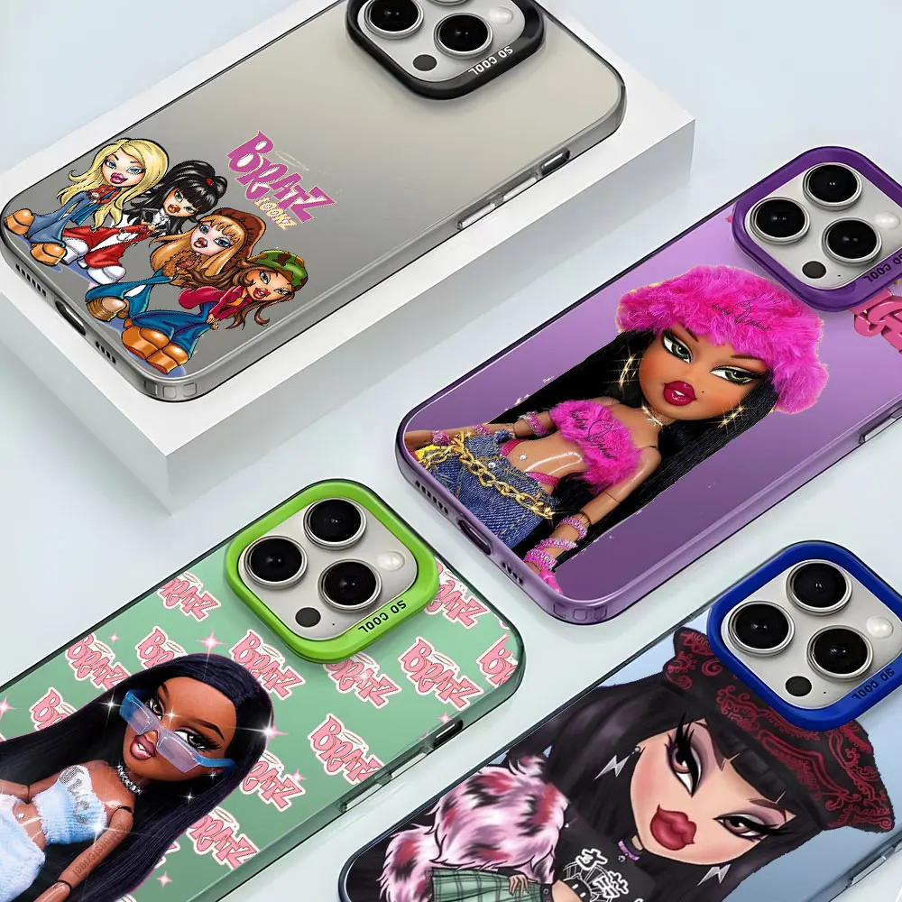 Фото Чехол Lovely Doll Bratz для Apple iPhone 11 16e 14 15 16 Plus 12 Pro 13 Mini XR X XS Max, противоударный чехол-бампер для телефона №3