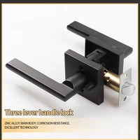 door lever handle slim square modern door lever lock closet french pull handles interior door furniture security