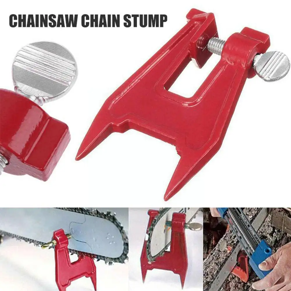 

1pc Chain Saw Stump Vise Chainsaw Universal Sharpener Clamp Chainsaw Stump Guide Vise Bar Sharpening Tool L8T4