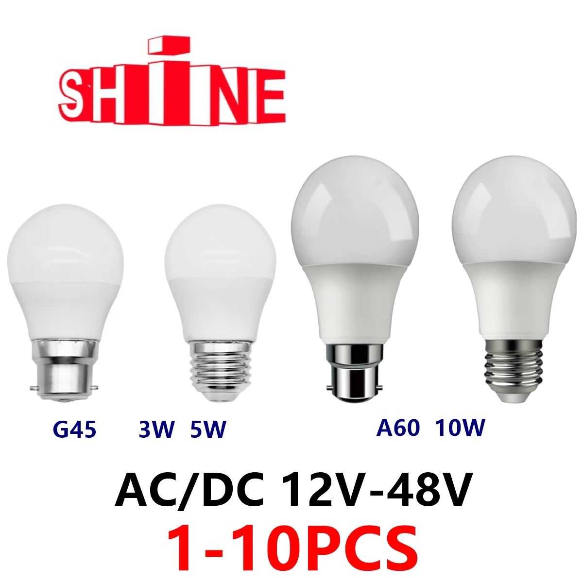 1-10 светодиодный т. светодиодные лампы низкого напряжения 3 Вт 5 10 3000K-6000K