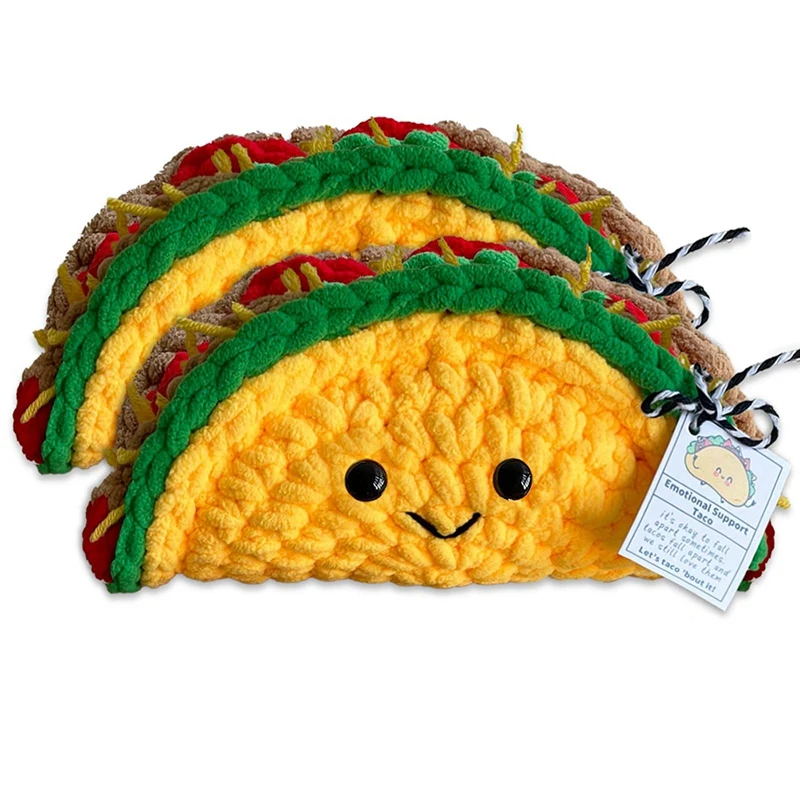 FBIL-Emotional Tacos вязаные крючком милые позитивные ручной работы сентиментальные