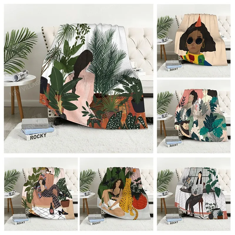 

Клетчатый диван для колена, одеяла, теплое зимнее покрывало для кровати, декоративное одеяло в стиле бохо, теплое флисовое освещение, мягкие и пушистые листья