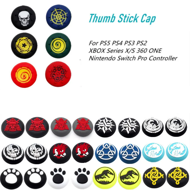 

Thumb Stick Grip Cap For Sony Playstation5 PS5 PS4 XBOX Series X/S ONE Switch Pro Controller Joystick Silicone Thumbstick Caps