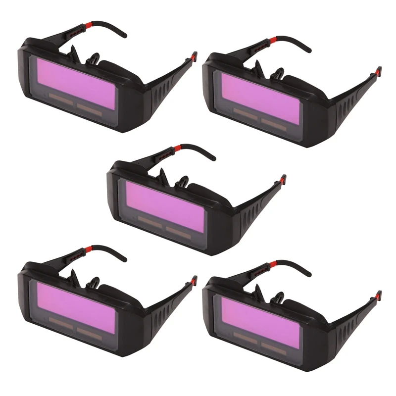 

5X Automatic Photoelectric Welding Glasses Solar Powered Auto Darkening Welding Mask Helmet Eye Goggle Welding Glass