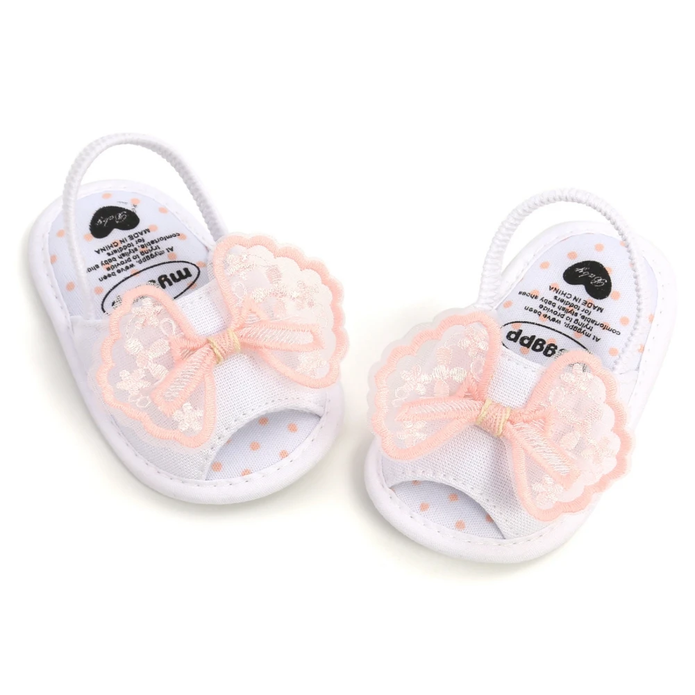 

Сандалии Jlong для новорожденных 0-18 месяцев, мягкие Нескользящие, с бантом, модная обувь для первой прогулки, летняя повседневная пляжная обув...