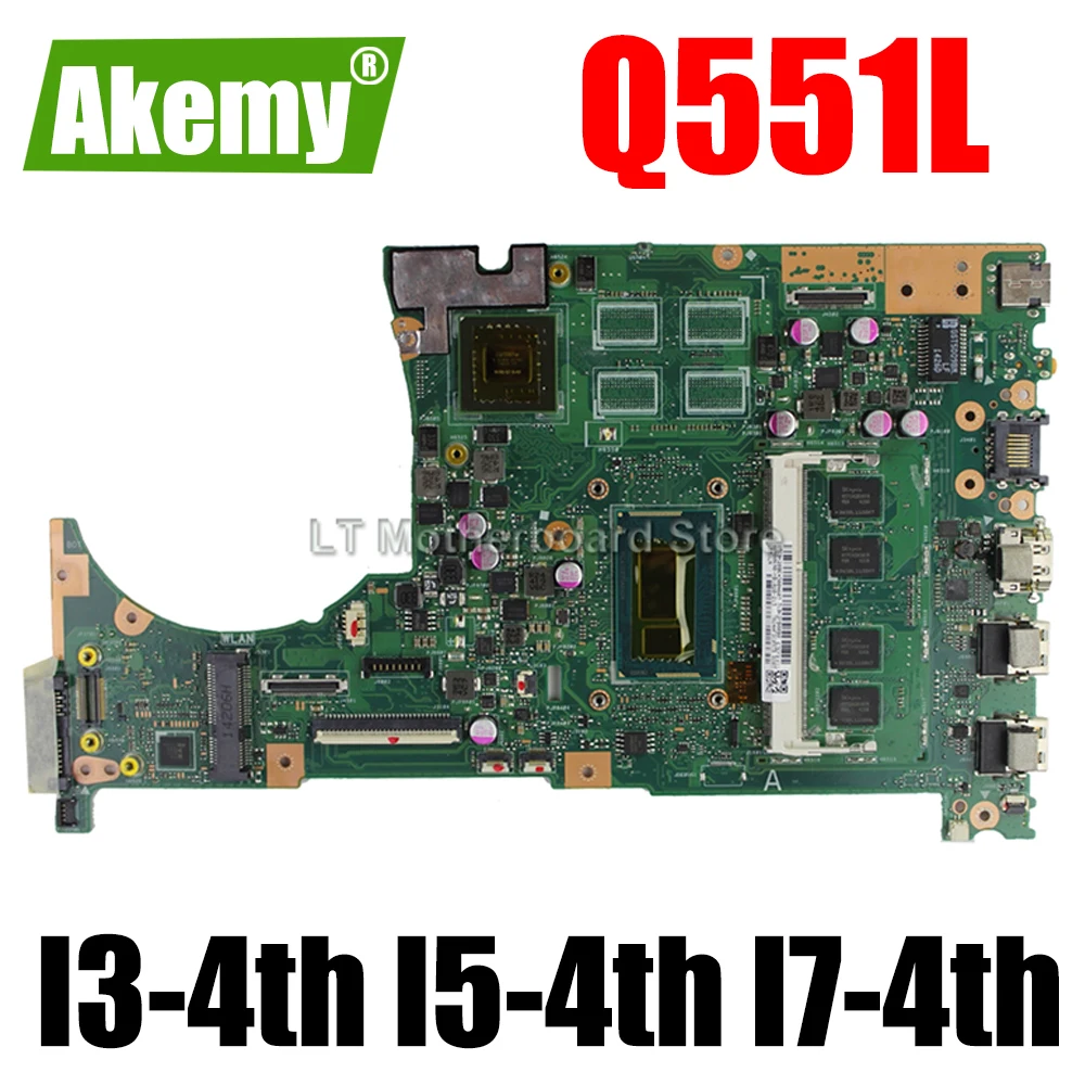 

Q551L Laptop motherboard For Asus Q551L Q551LB Q551LN Notebook mainboard GT840M GPU I3-4th Gen I5-4th Gen I7-4th Gen CPU 4GB RAM