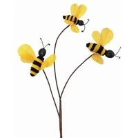 bee wreath pick hemp bumblebee wreath decoration accessories spring decorations