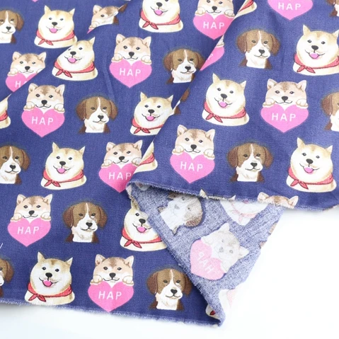 Хлопковая саржевая ткань для детей и собак хлопковая пэчворка шитья сделай сам