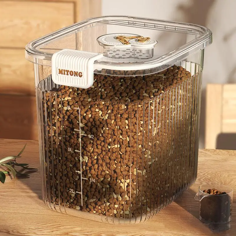 

Cat Food Storage Pail Dog Food Storage Pail Cat Pet Food Storage Pail Sealed Storage Household Food Box
