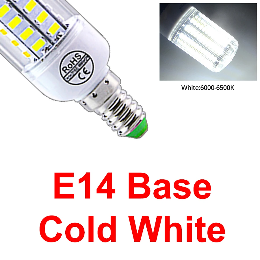 

Светодиодная лампа Globvat E27/E14 теплый/холодный белый 24/36/56/72 светодиода