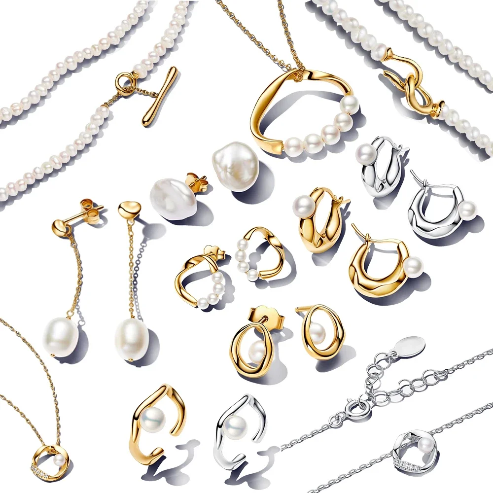 Новинка 2024 органически форма овальный пресноводный культивированный жемчуг