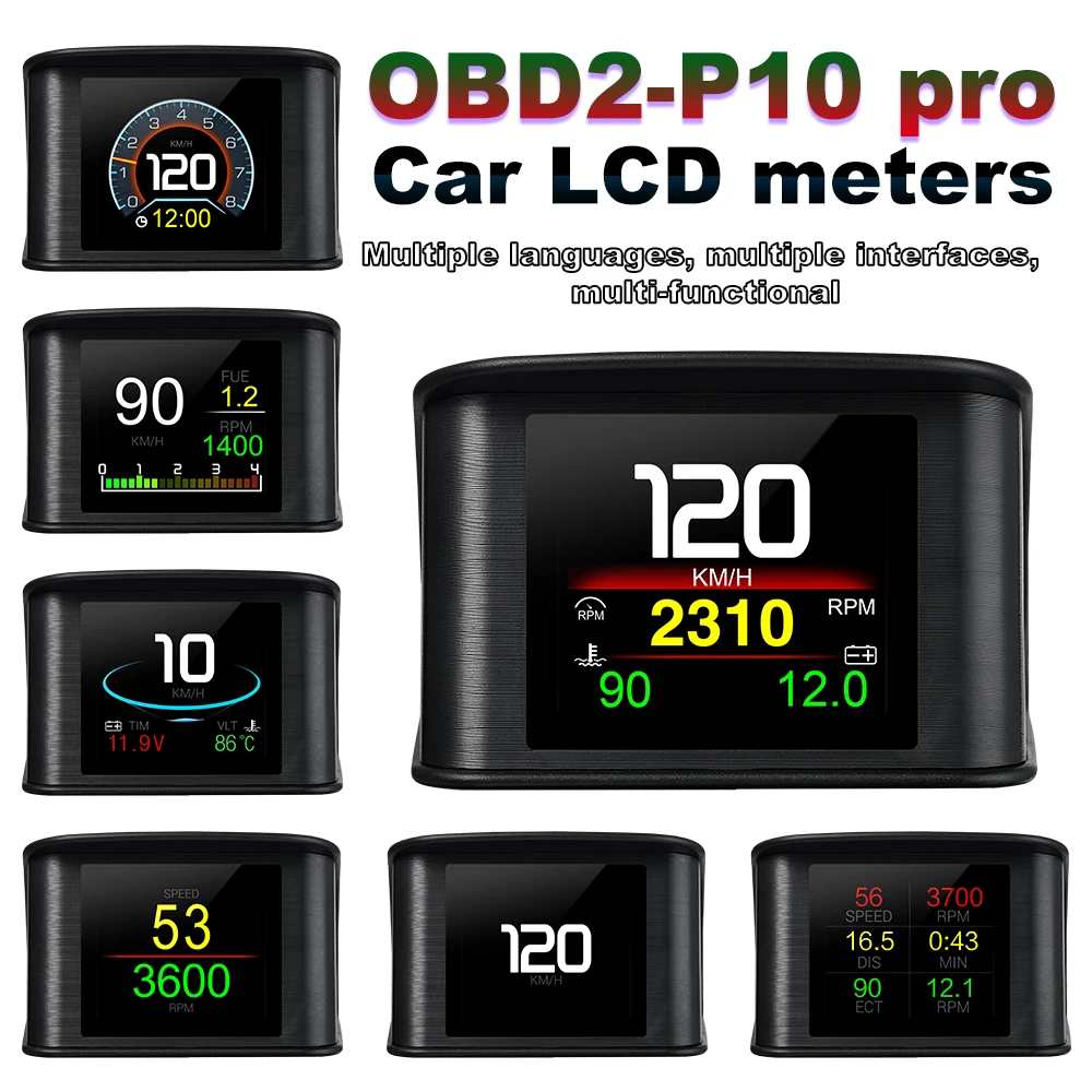 P10 Pro OBD2 проектор с проекционным дисплеем автомобильный компьютер