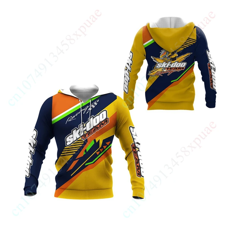 

Ski-doo Unisex Zip Hoodies Harajuku Sweatshirt Essentials Streetwear Anime 3D Printing Oversize Hoodie Casual Men's Clothing Top