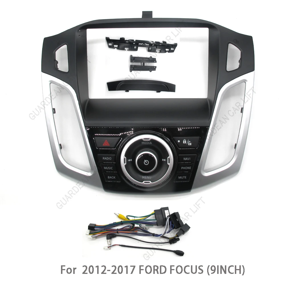 

9-дюймовый автомобильный радиоприемник для 2012-2017 FORD FOCUS Android стерео рамка плеер 2 Din головное устройство панель отделка приборной панели с кабелем canbus