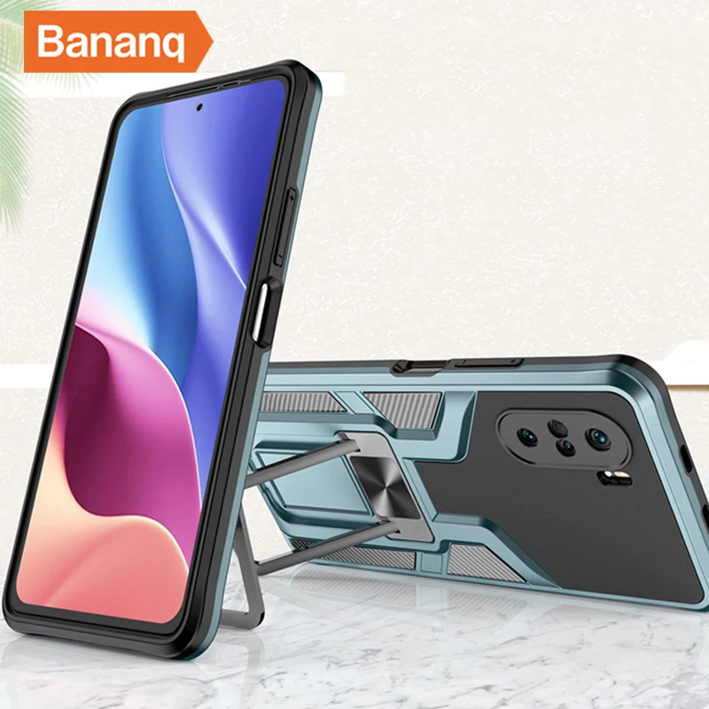 

Bananq Magnetic Shockproof Bracket Cover For Xiaomi 9T 10T 10i 10S 11 11U 11X Lite Stand Back Case For Poco X3 M3 F3 Pro NFC 5G