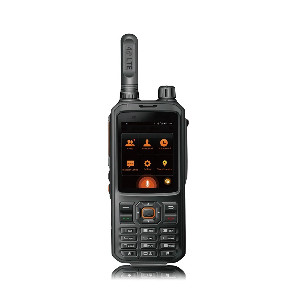 

2020 New design network radio with GSM phone WIFI 4G Android system walkie talkie LTE POC GPS two way radio T320