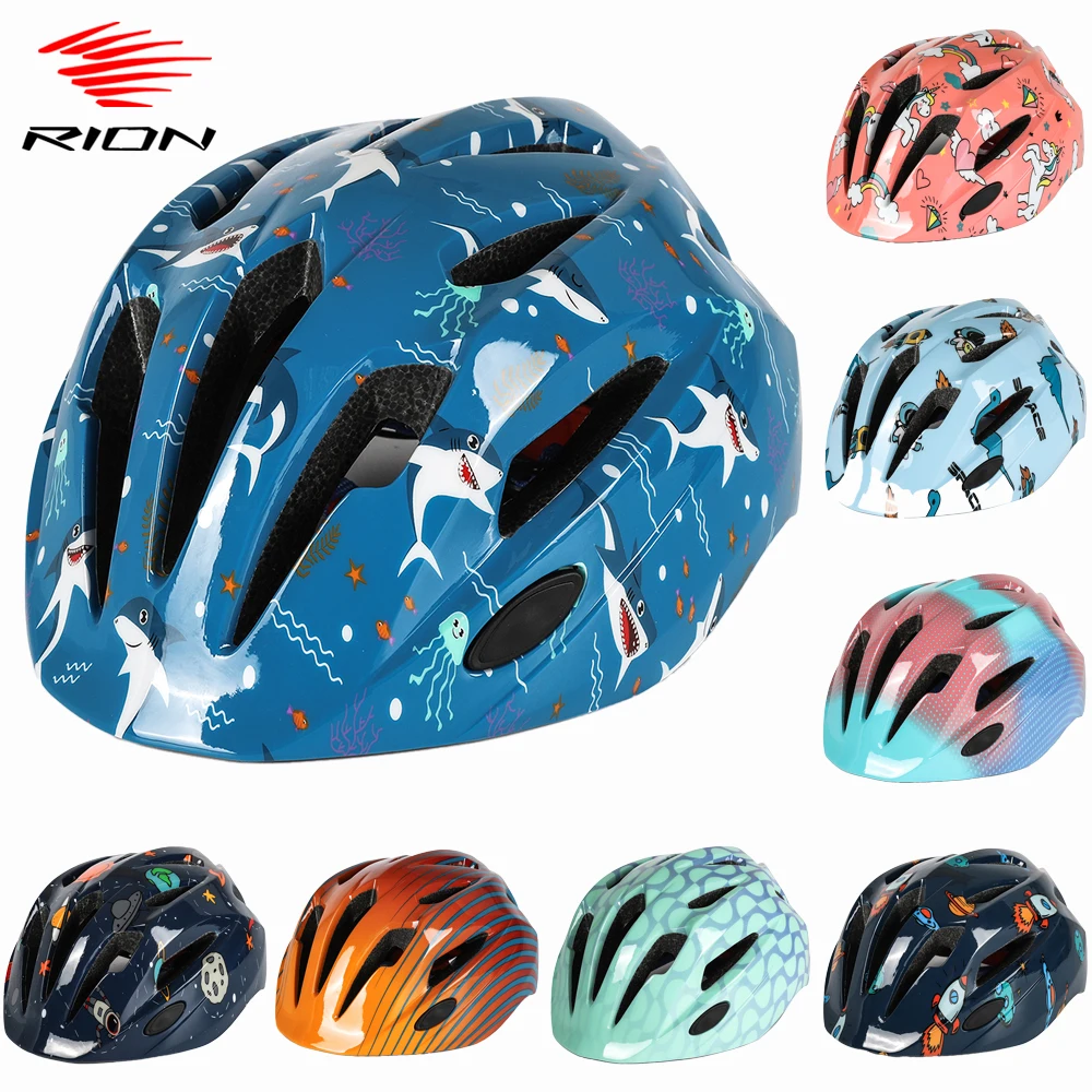 

RION Kids Road Bike Helmet Bicycle Cycling MTB Speed Children Boy Girl Mountain Racing Ski Electric Scooter Helmets Astronaut