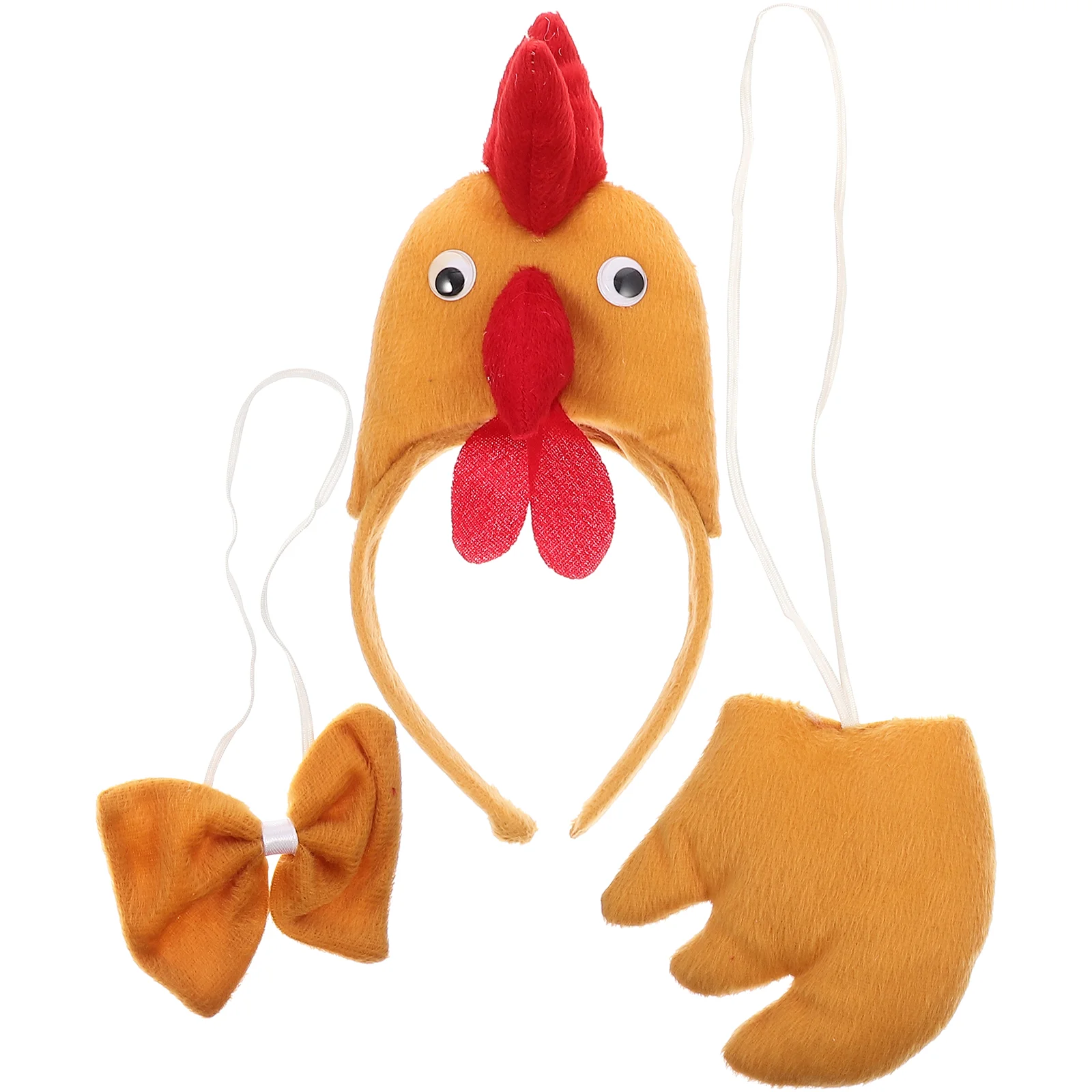 

Chicken Costume Animal Headband Easter Rooster Hat Chick Accessories Head Hair Tail Up Band Headbands Dress Kids Set Party