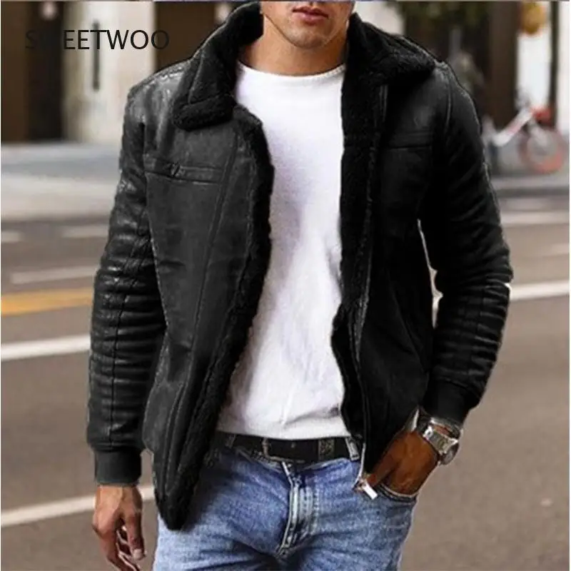 Men's Fleece Sweater Coat Winter Thick Solid Wool Cardigan Warm Knitted Sweater Jackets Casual Male Clothing  4XL 3XL