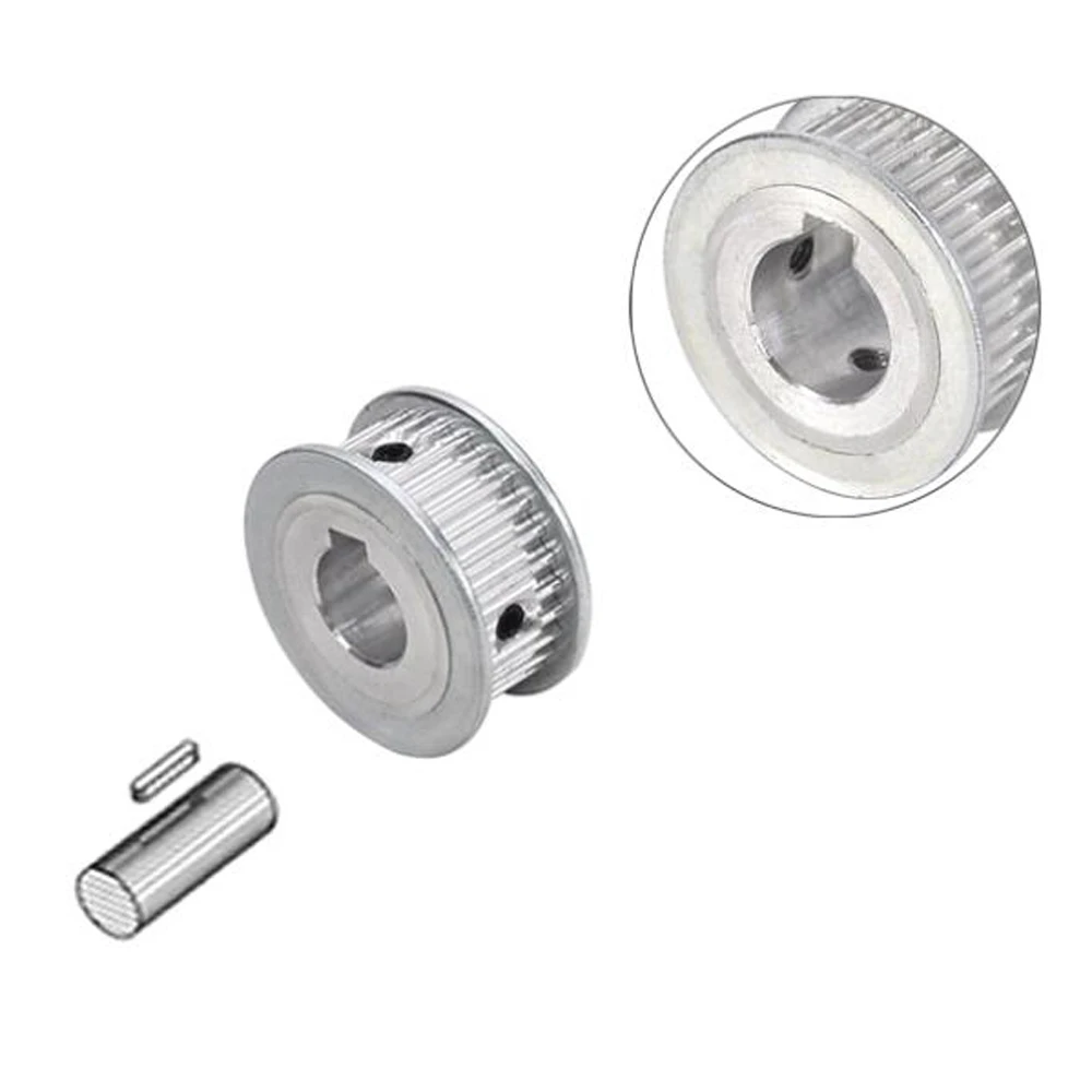 HTD-3M 42/44/45/46/48/52/54/56/58Teeth Timing Pulley Pitch 3mm Without Step With Keyway Drive Synchronous Wheel Width 11/16mm