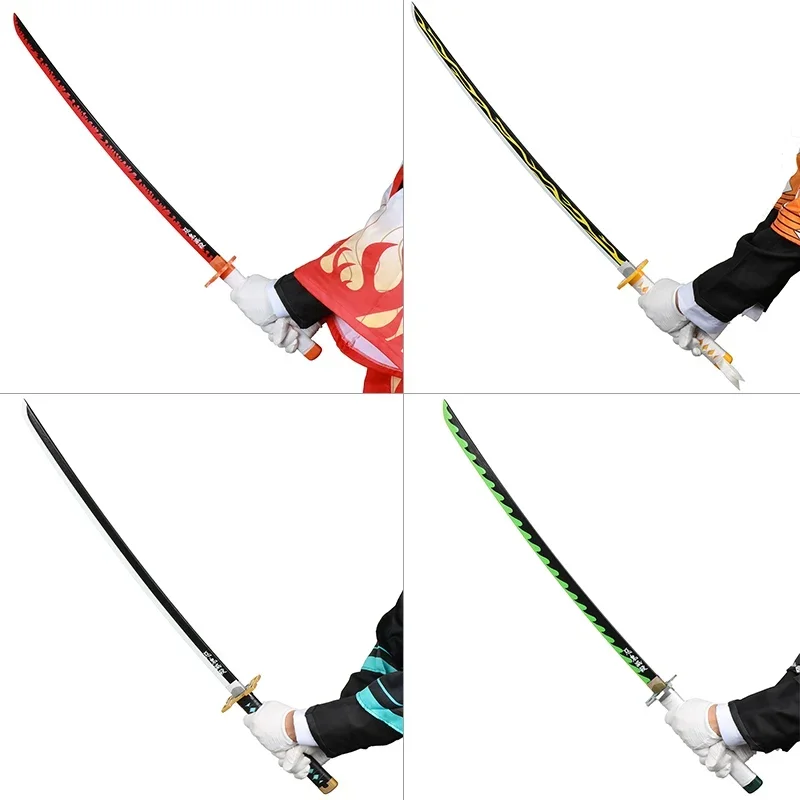41 &quot1:1 Demon Slayer Katana меч реквизит для косплея оружие bengoku tanjiro Catana Kimura no yaiq деревянные