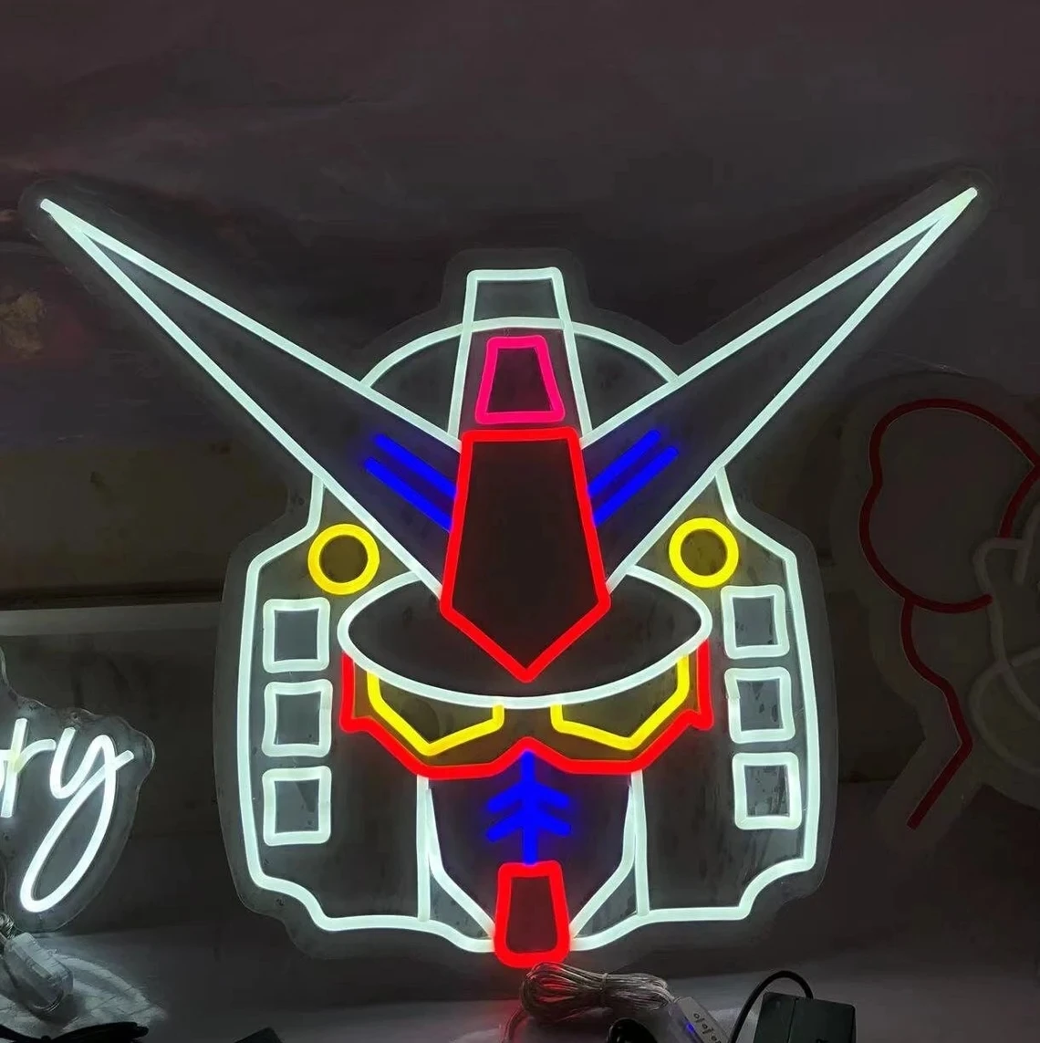

Anime Robot Neon Sign Gaming Room Decor Children's Birthday Gift