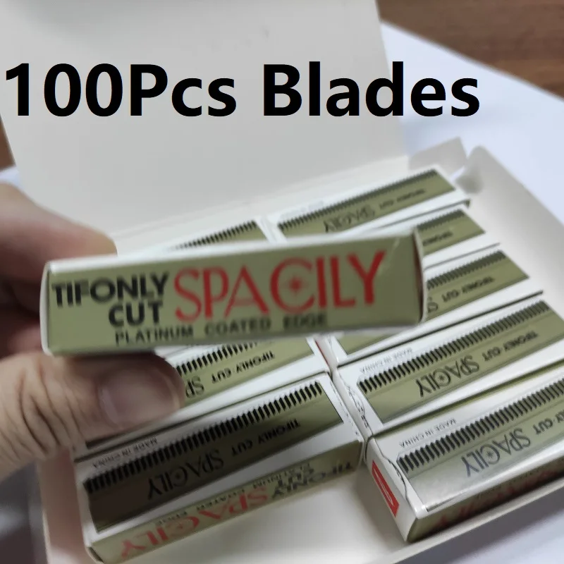 100/200Pcs Microblading Eyebrow Trimmer Razor Blades Permanent Makeup eyebrow Knife Stainless Steel Brow Tattoo Beauty Tool