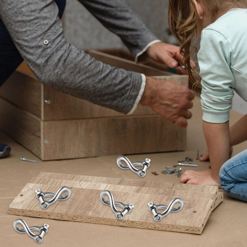 Скоба для лука Морские D-образные кольца из нержавеющей стали Оснастка лодки