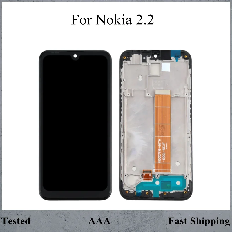 

Экран для Nokia 2.2 ЖК-дисплей сенсорный дигитайзер в сборе с заменой рамки