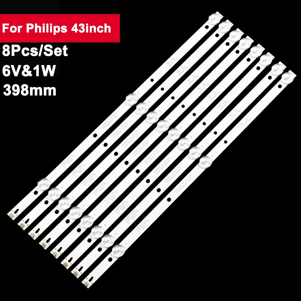 Led Tv Backlights Strip For Philips 43inch 4708-K43WDC-A3113N11 DH-LM43-F200 43PFF3012/T3 43PFF5012/T3 43DL4012N/62 43BDL4012N