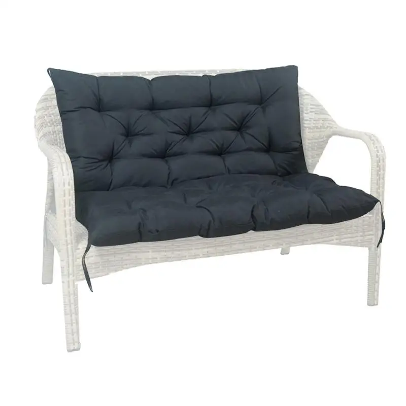 

Lounger Cushion 2 Seater Thick Garden Bench Seat Cushion Backrest Outdoor Terrace Replacement Seat Pad Long Cushion
